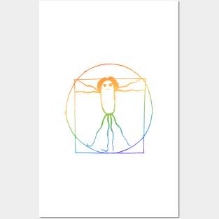 Vitruvian Angry Bacteria Posters and Art